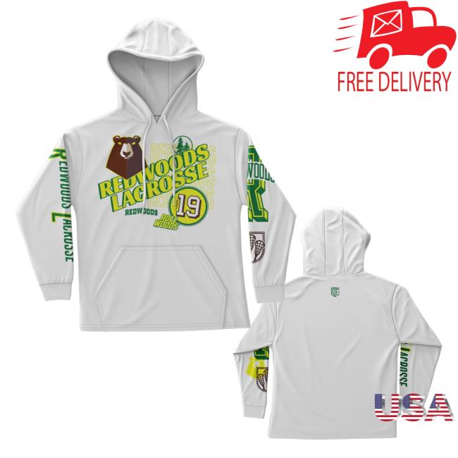 Premier Lacrosse League Shop Redwoods All Over Print Hoodie Aop