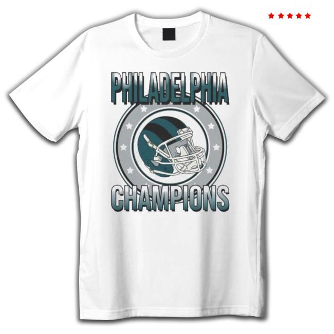 Official Philadelphia Football Champions Vintage Eagles 2023 T-Shirt