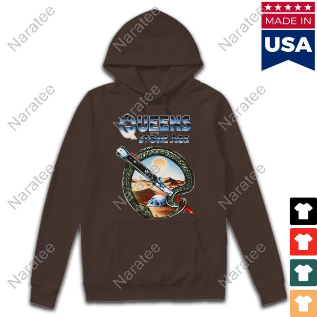 Official Queens Of The Stone Age Qotsa Desert Skull Tee Shirt