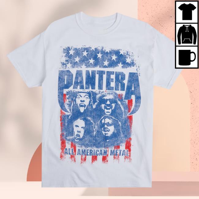 Official Pantera Merch Store Shop Pantera All American Metal Tshirt