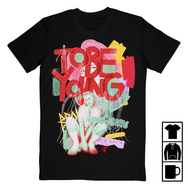 Official Anne-Marie Merch Store Anne Marie We're All A Mess Black T Shirt Anne - Marie Apparel Clothing Shop AnneMarie