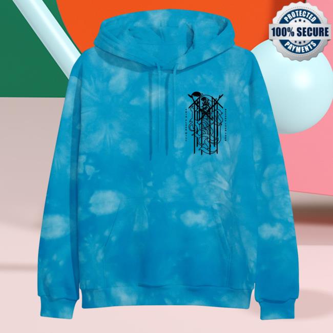 Official This Place Will Become Your Tomb Aqua Tie Dye Pullover Hoodie