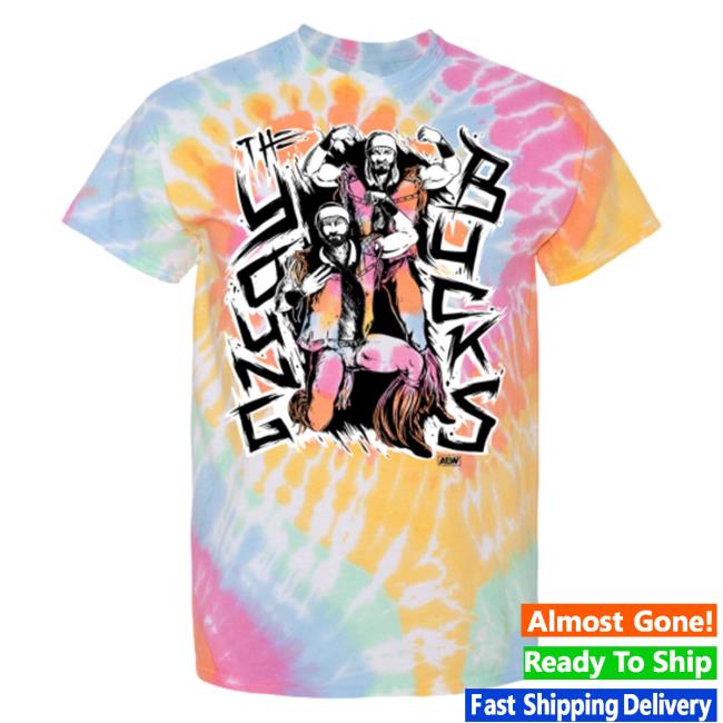 Official Shop Aew Apparel Clothing Merch Store All Elite Wrestling Young Bucks - Tie Dye Tshirt ShopAew