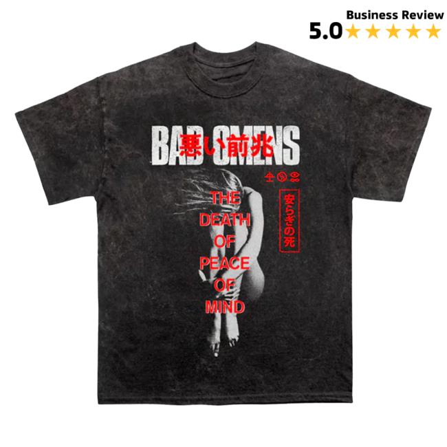 Official Sumerian Records Merch Store Bad Omens - Take Me First Mineral Wash Hot Shirt