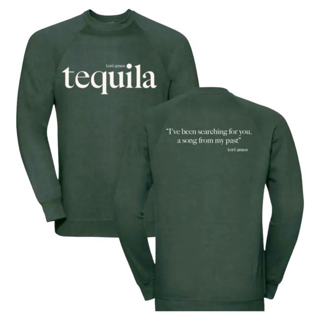 Official Hello Merch Tori Amos Tequila Bottle Green Sweater HelloMerch ToriAmos