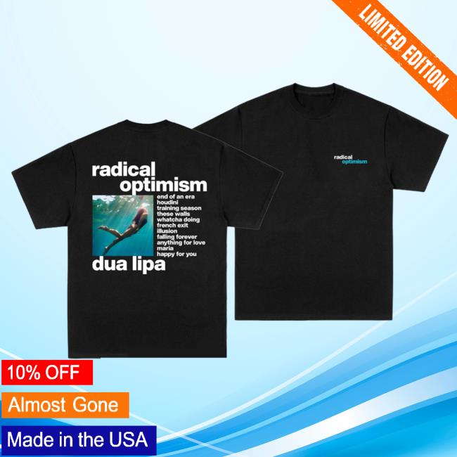 Dua Lipa Official Store Merch Radical Optimism Breast Logo Black Essential T Shirt
