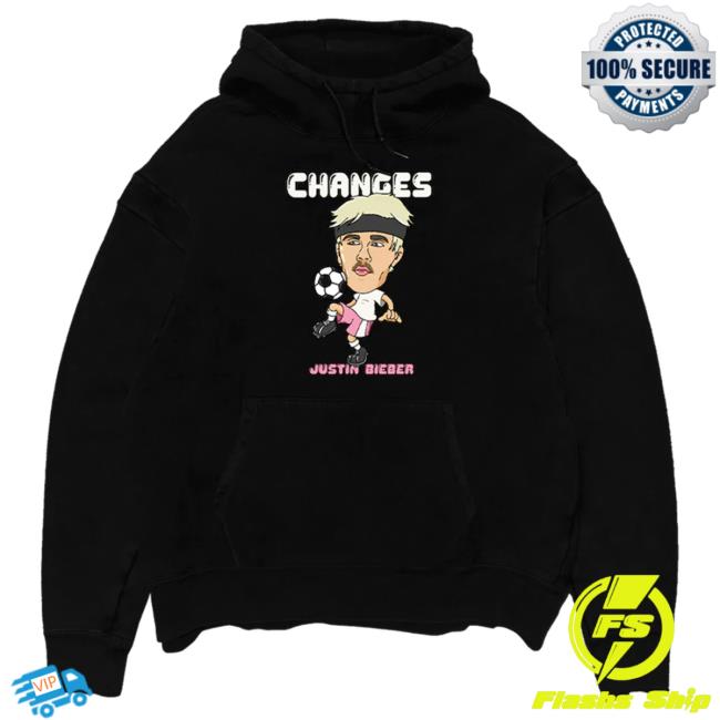 Official Justin Bieber Merch Store Shop Justin Bieber Changes Soccer Doodle Sweatshirts JustinBieber Apparel Clothing