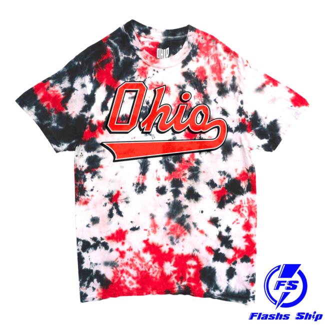 Official Ohio Clothing Store Shop 3D Tie Dye Ohio Pullover Hoodie All Over Print Ohioclothing