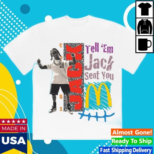 Official Travis Scott Merch Store Utopia Tour Presents Circus Maximus Md Jack Smile Tee White Travis Scott Apparel Clothing TravisScott