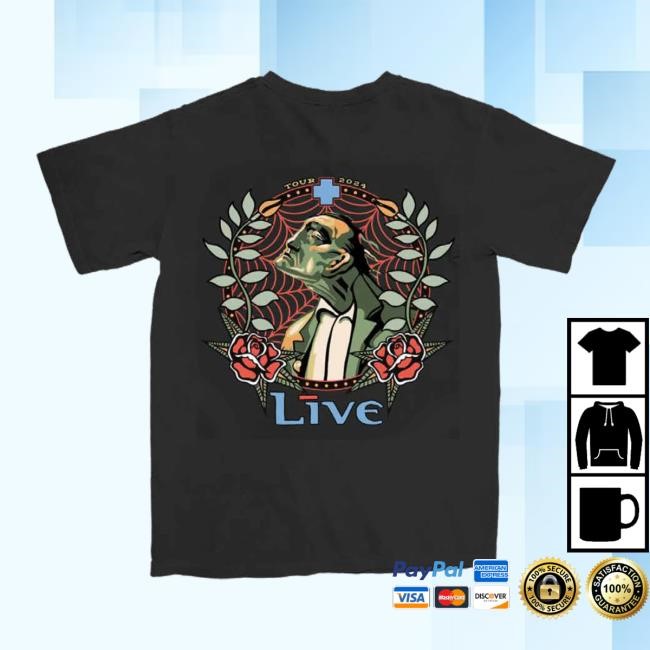 Live Throwing Roses Black Shirt