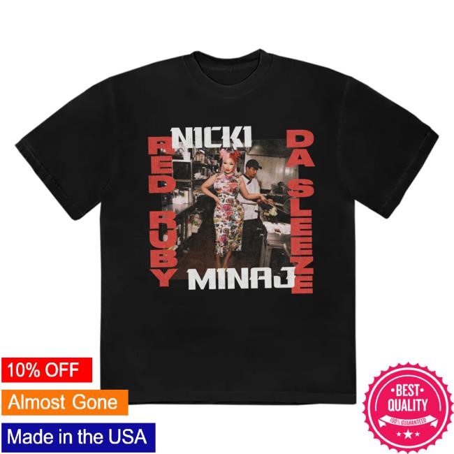 Nicki Minaj Official Merch Store Red Ruby Da Sleeze Cover Tees Nicki Minaj Clothing Shop Nicki Minaj Apparel