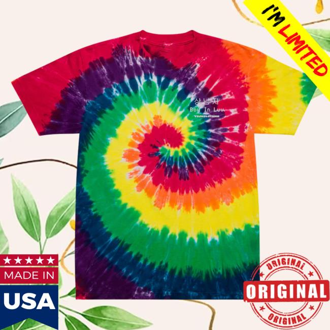 Official Yujin Clothing Boy In Love Tie Dye Shirts Classic Rainbow Tie-Dye