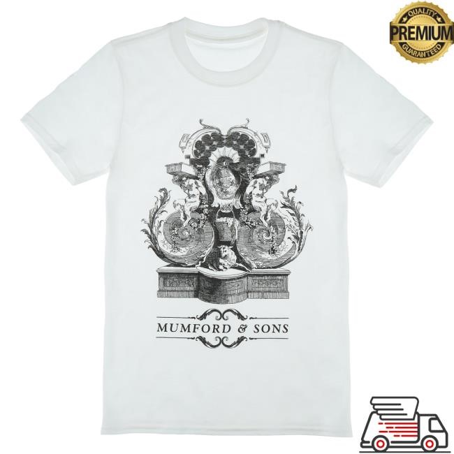 Mumford & Sons Official Merch Store White Fountain Print T-Shirt Mumford And Sons Clothing Apparel Shop Mumfordandsons