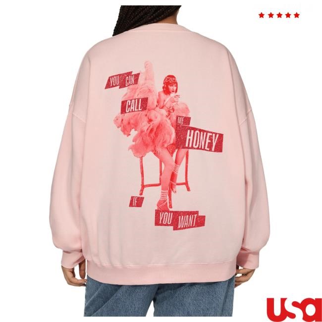 Official Taylor Swift Merch Store Shop You Can Call Me Honey If You Want Pink Sweatshirts TaylorSwift