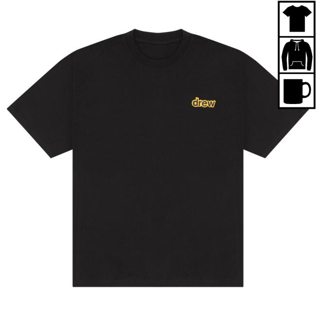 Official Drew House Merch Store Shop Drewplosion Ss T Shirt Black DrewHouse Apparel Clothing