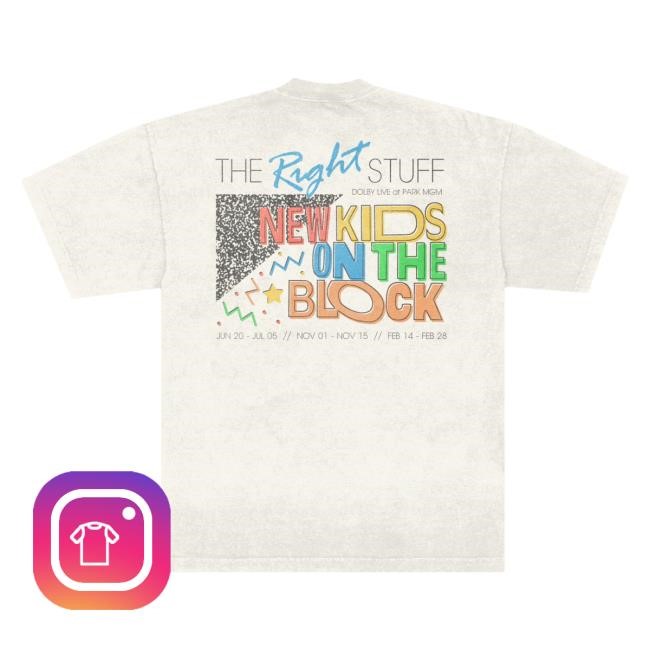 The Right Stuff Dolby Theater Vintage Photo Shirts New Kids On The Block Store Official NKOTB