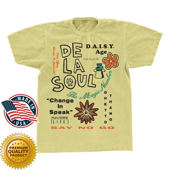 Official 3 Feet High And Rising Yellow Tracklist Shirt 2024