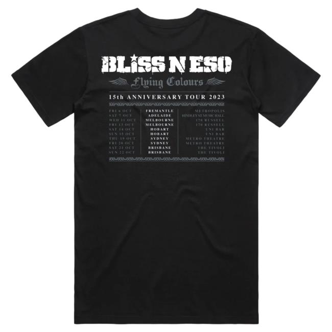 Official Merchbar Bliss n Eso Tour Black T Shirt Merch Bar Official Merchbar Bliss n Eso Tour Black Pull Over Hoodie Merch Bar