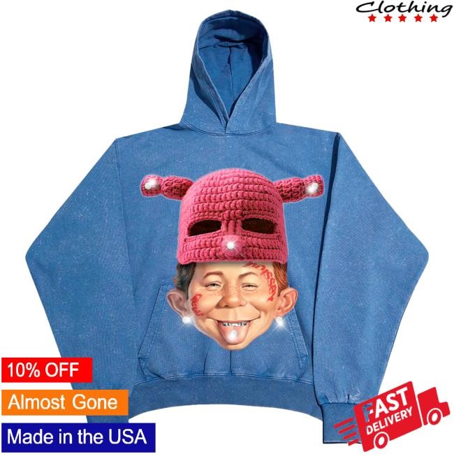 Official Noissey Merch Noissey High quality Alfred E. bad boy Knit Hat Graphic print Hoodies