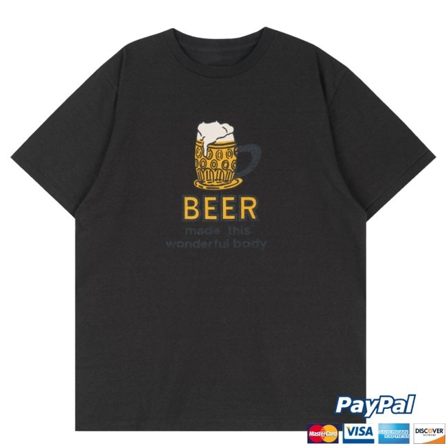 Sumi Kuro "Beer" Printed S/S T-Shirts Tee