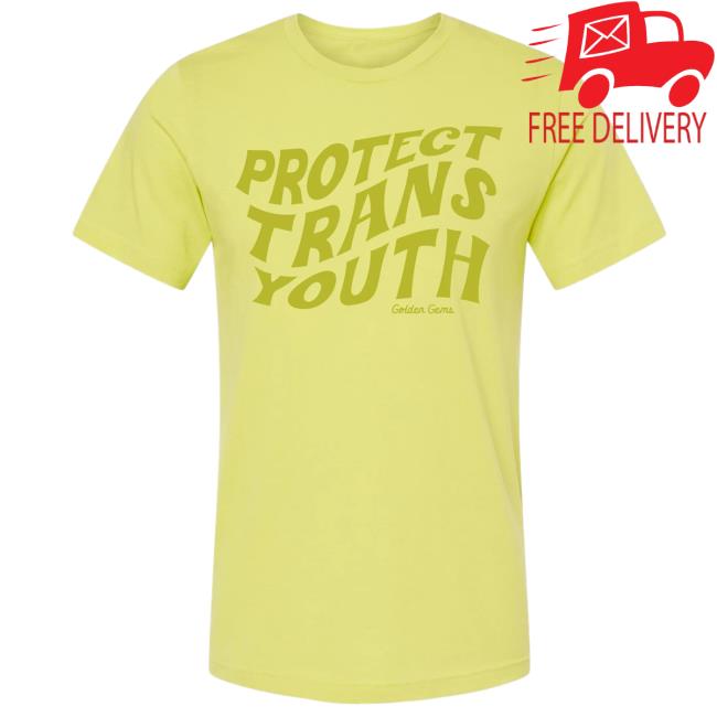 Golden Gems Official Shop Protect Trans Youth Crewneck Sweatshirt