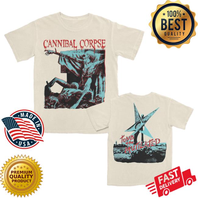 Official Kings Road Merch Store Cannibal Corpse Tomb Of The Mutilated Bootleg T-Shirt (Ivory) Kings Road Shop CannibalCorpse