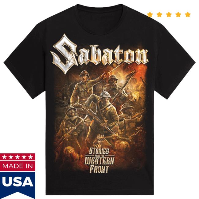 Official Sabaton Merch Store Sabaton Stories From The Western Front Shirts Sabaton Shop