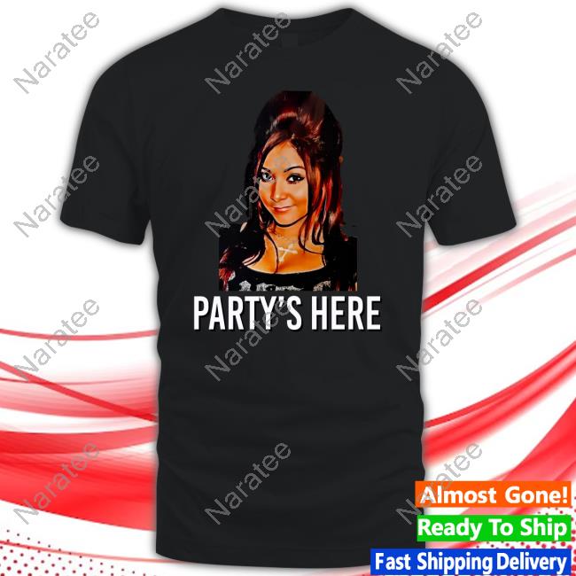 Official Party’S Here Tshirt Nicole Polizzi