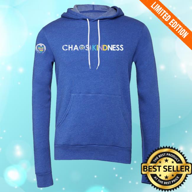 Official Chaos And Kindness Store Chaos & Kindness Logo Crew neck Sweatshirt Heather Royal