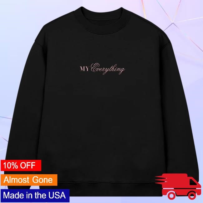 Official Ariana Grande Merch Store Ariana Grande my everything tenth anniversary puff print Pullover Hoodie Ariana Grande Apparel Clothing ArianaGrande