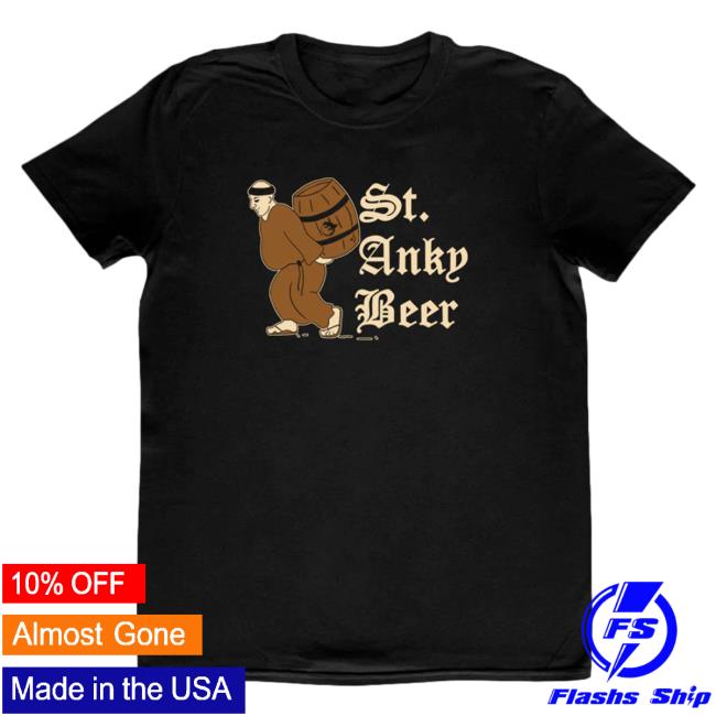Official Hello Merch Broken Lizard St. Anky Beer Black Popover Shirt BrokenLizard HelloMerch