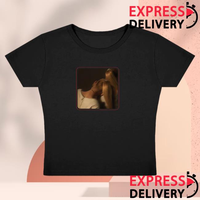 Official Ariana Grande Merch Store Ariana Grande Ag7 Cropped Black T Shirt