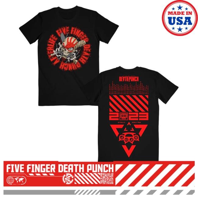 Official Five Finger Death Punch Merch Store Imm1nent Dang3r 2023 Itin Black Tshirt Five Finger Death Punch Clothing Shop
