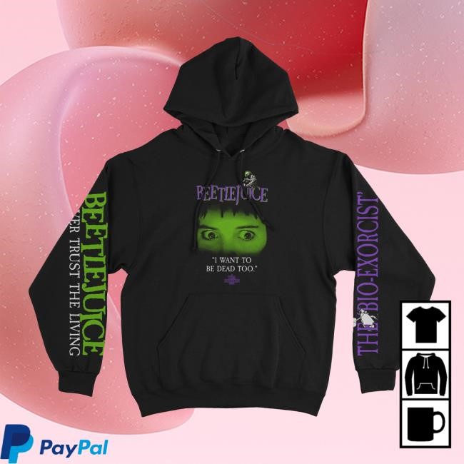 Beetlejuice • Bio-Exorcist Hoodie Sweatshirt – Graveyard Goods Merch Store