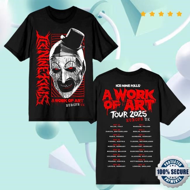 A Work Of Art Itin Tee Ice Nine Kills