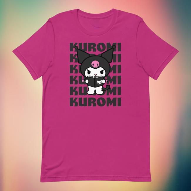 Official Sanrio Apparel Clothing Kuromi Merch Kuromi Watashi Wa Attractive Shirt Berry Sanrio Shop Store