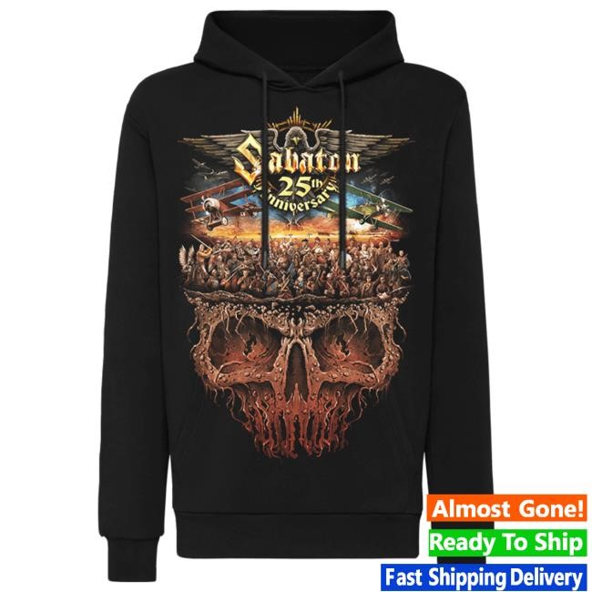 Official Sabaton Merch Store Sabaton 25th Anniversary Hood Sabaton Shop