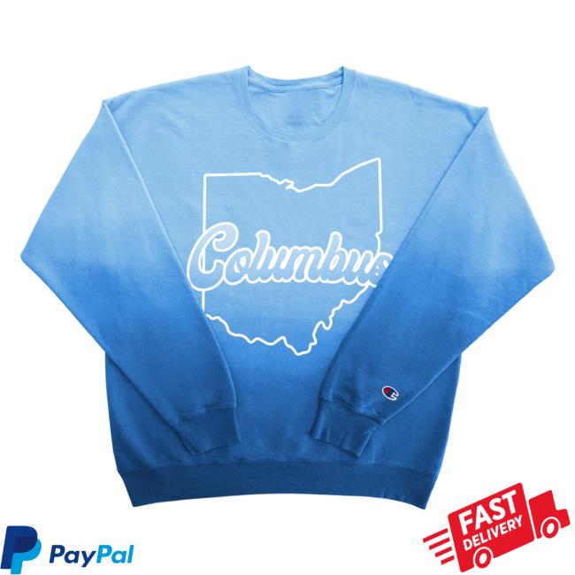 Official Ohio Clothing Merch Blue Ombre Hood