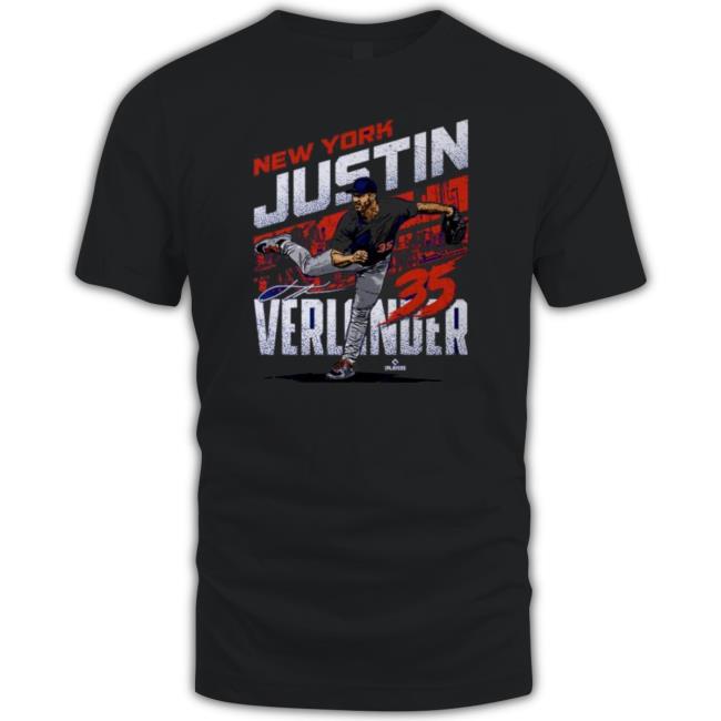 Justin Verlander New York M City Name Signature tee shirt