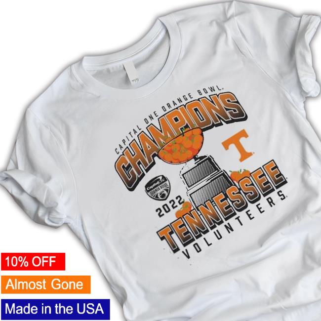 Tennessee Volunteers Fanatics Branded 2022 Orange Bowl Champions Hometown Celebration T-Shirt