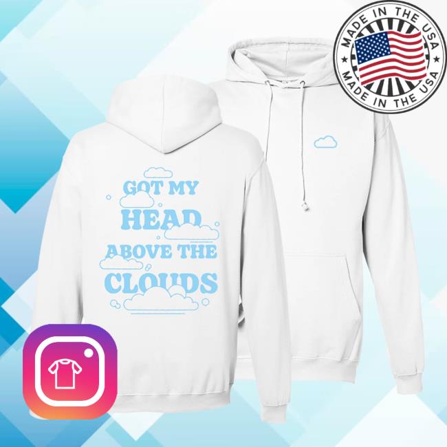 Official JVKE Store Shop Merch Clouds White Pullover Hot Hoodie JVKE Clothing Apparel