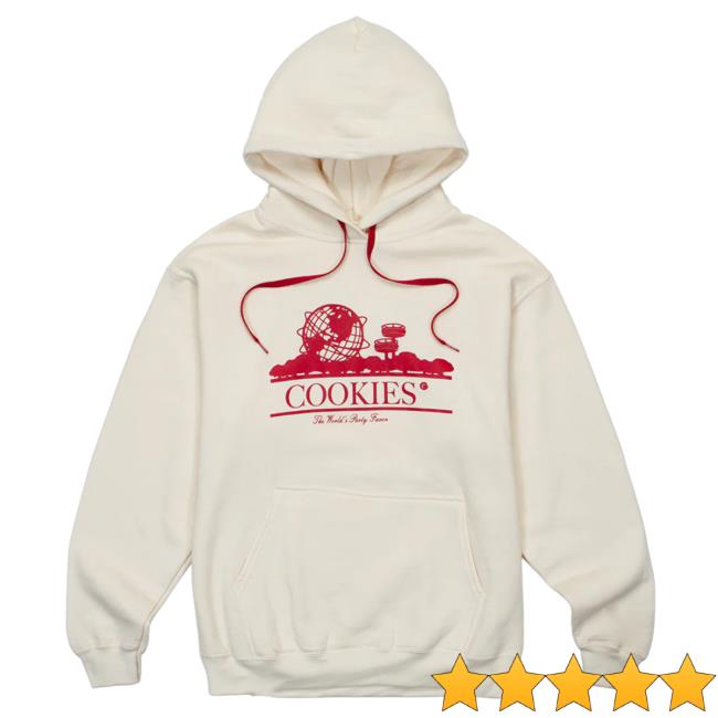 Official Cookies Merch Store World's Party Favor Sweatshirts Cream