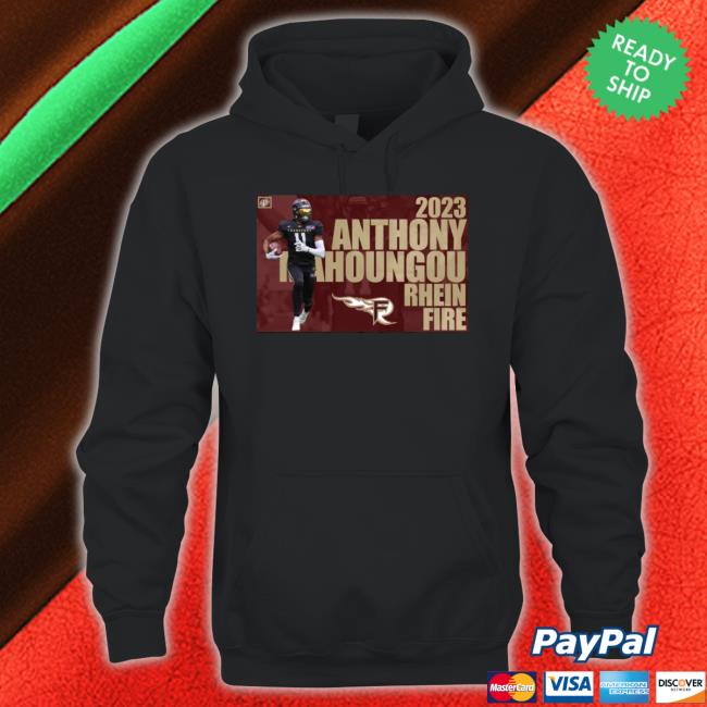 2023 Anthony Mahoungou Rhein Fire Hooded Sweatshirt 2023 Anthony Mahoungou Rhein Fire Sweatshirts