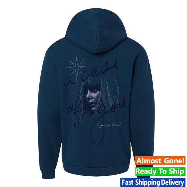 Joni Mitchell Merch Case of You Zip Up Hooded Sweatshirt Joni Mitchell Shop