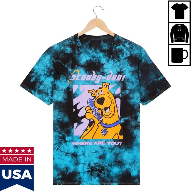 Officia Official Box Lunch Clothing Shop Store Scooby-Doo! Where Are You Tie Dye Tshirt Boxlunch Merch