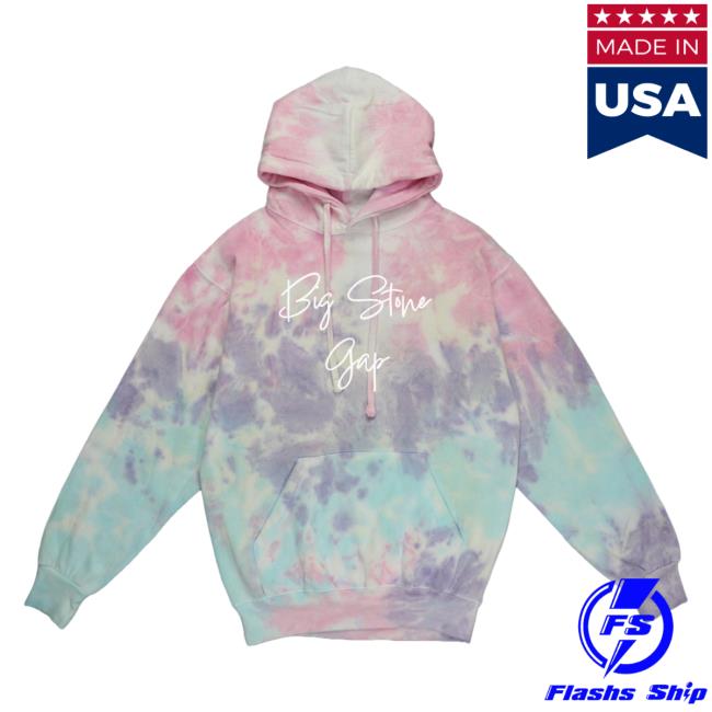 Official Hometown Apparel Clothing Merch Big Stone Gap Virginia Freestyle Tie-Dye Hooded Sweatshirt S - 5XL Tie Dye Cotton Candy