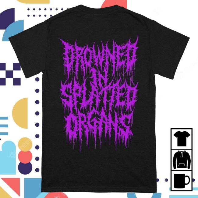 Official Reality Fade Merch Store Facelift Deformation 'Drowned in Splatted Organs' Top Shirt