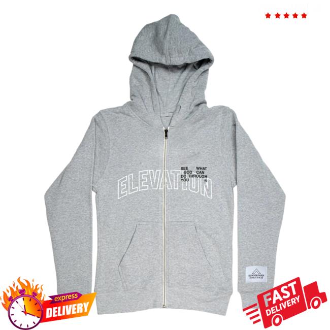 Official Elevation Church Merch Store Elevation Church Elevation Grey Zip Up Hoodies Elevation Church Apparel ElevationChurch