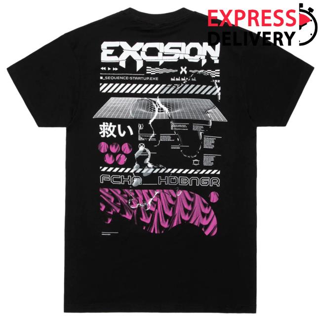 Official Excision Merch Headbanger 2.0 Tees (Black)