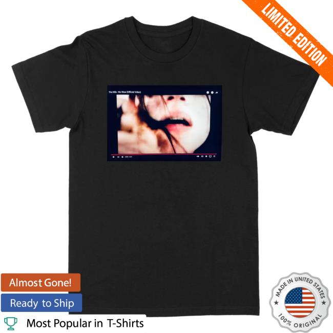 Official The Merch Collective The Kills Clothing Store Shop Video Stillz Tees (mouth shot) TheKills